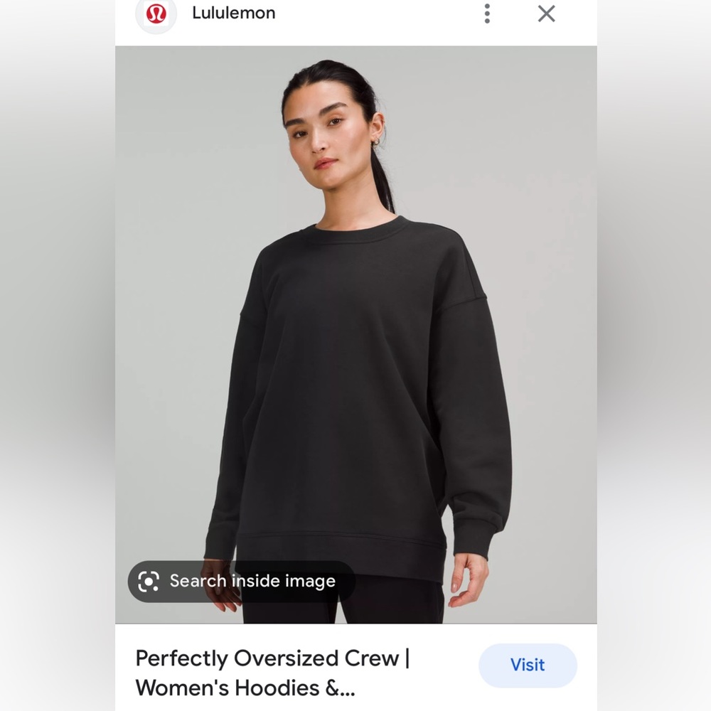 Lululemon perfectly oversized crew size 4